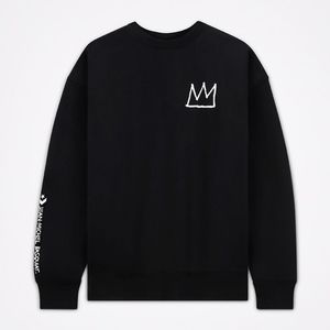 Converse x Basquiat Fleece Pullover Crew Sweater - size Medium - NWT